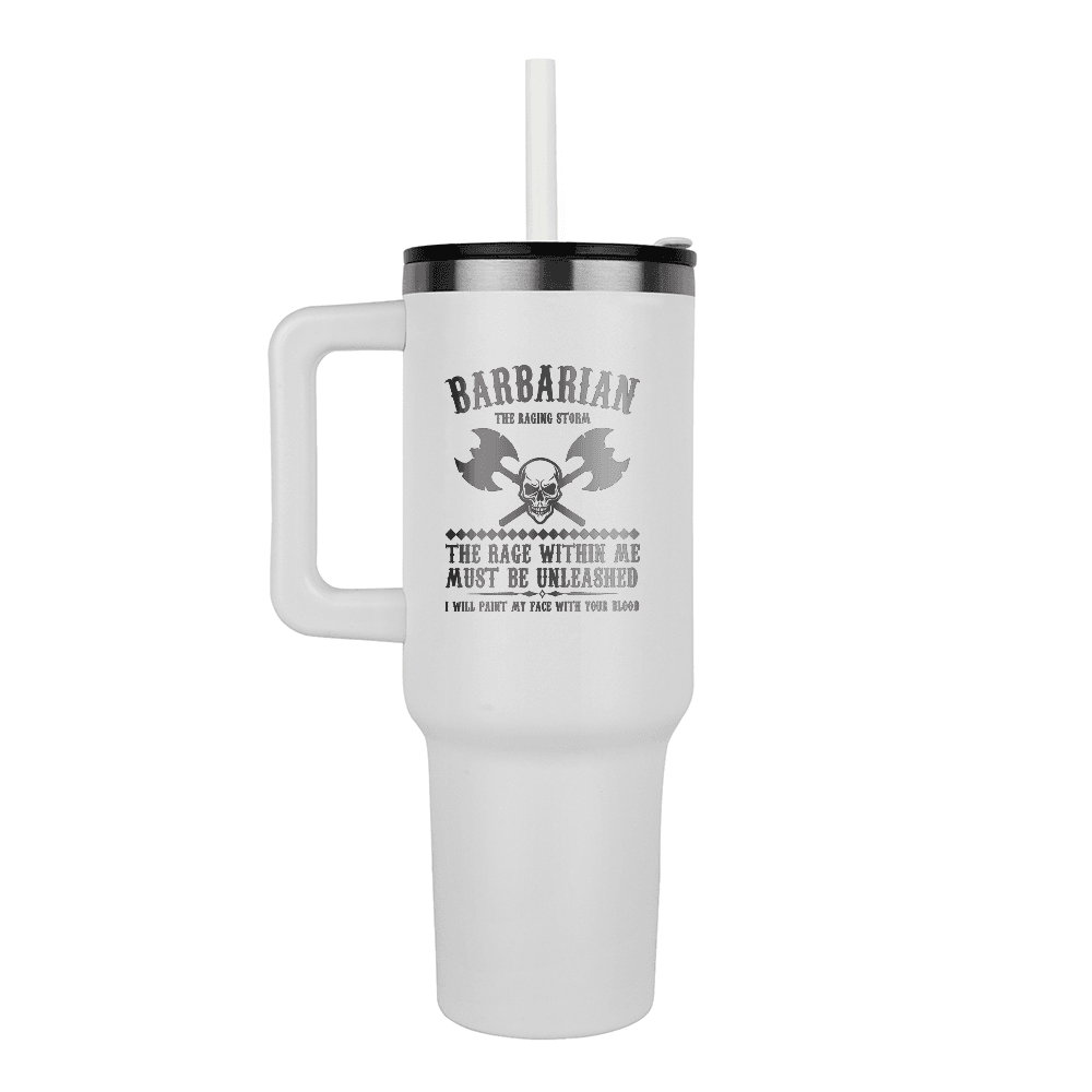 Raging Barbarian Pinnacle 40oz Tumbler - Laser engraved - d20Fashions