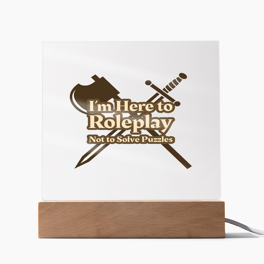 Roleplay Revolution: Acrylic Statement Plaque