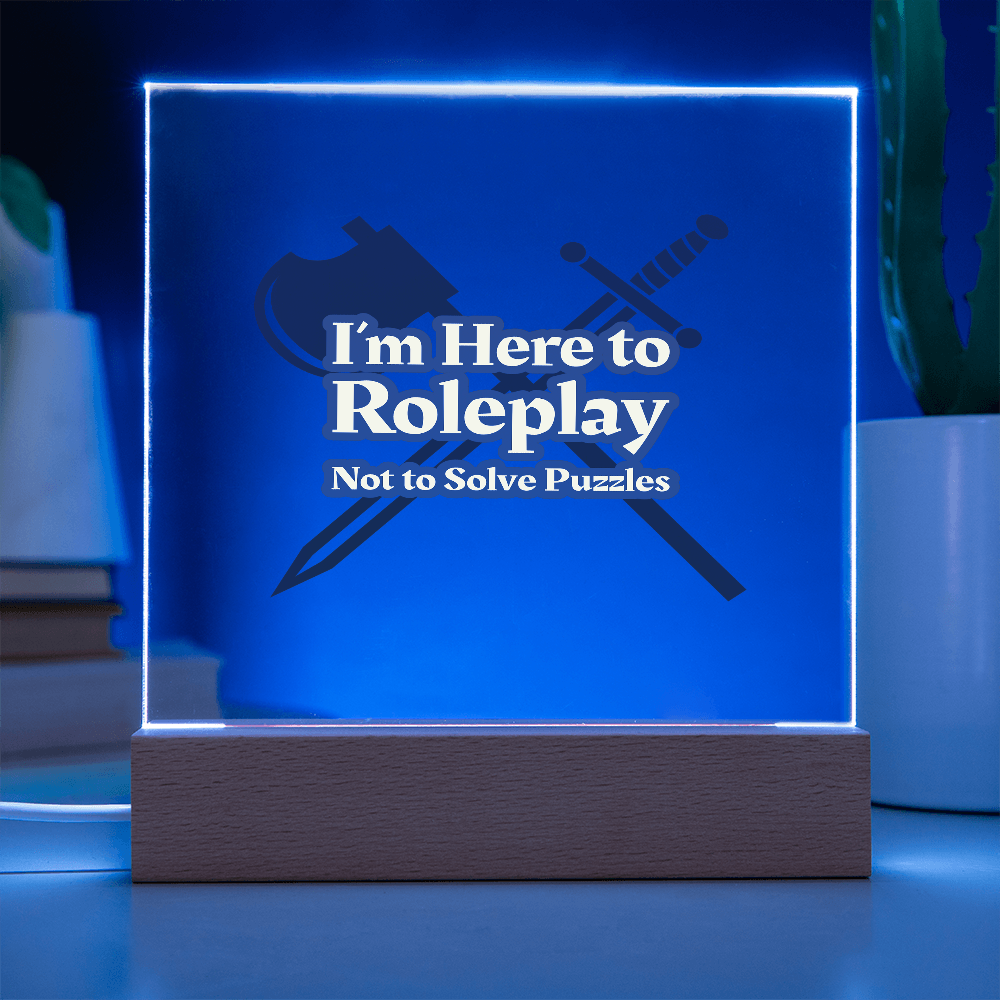 Roleplay Revolution: Acrylic Statement Plaque