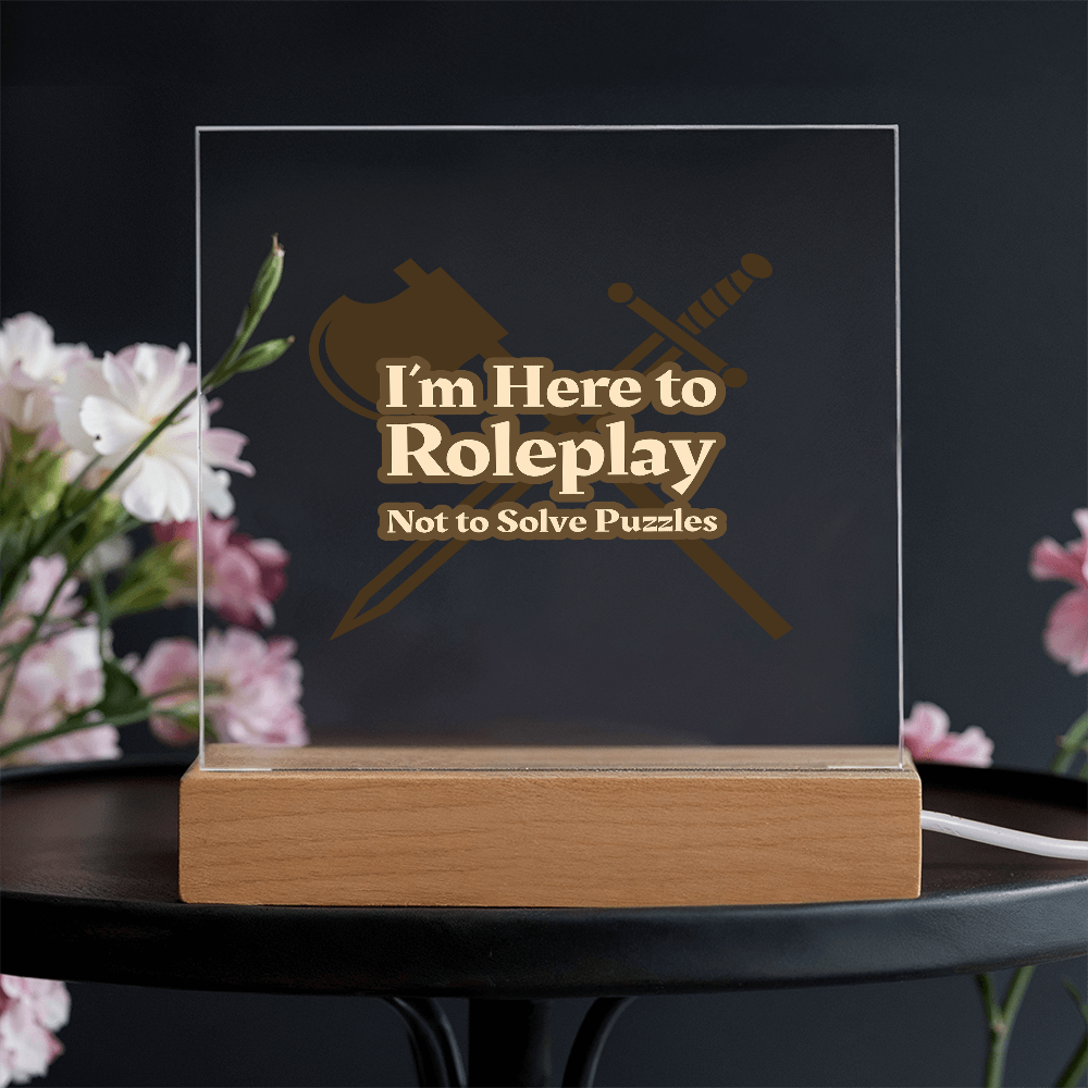 Roleplay Revolution: Acrylic Statement Plaque