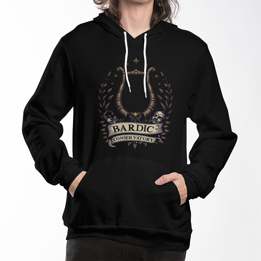 Bardic Conservatory Hoodie – The Official Uniform of the Inspired d20Fashions