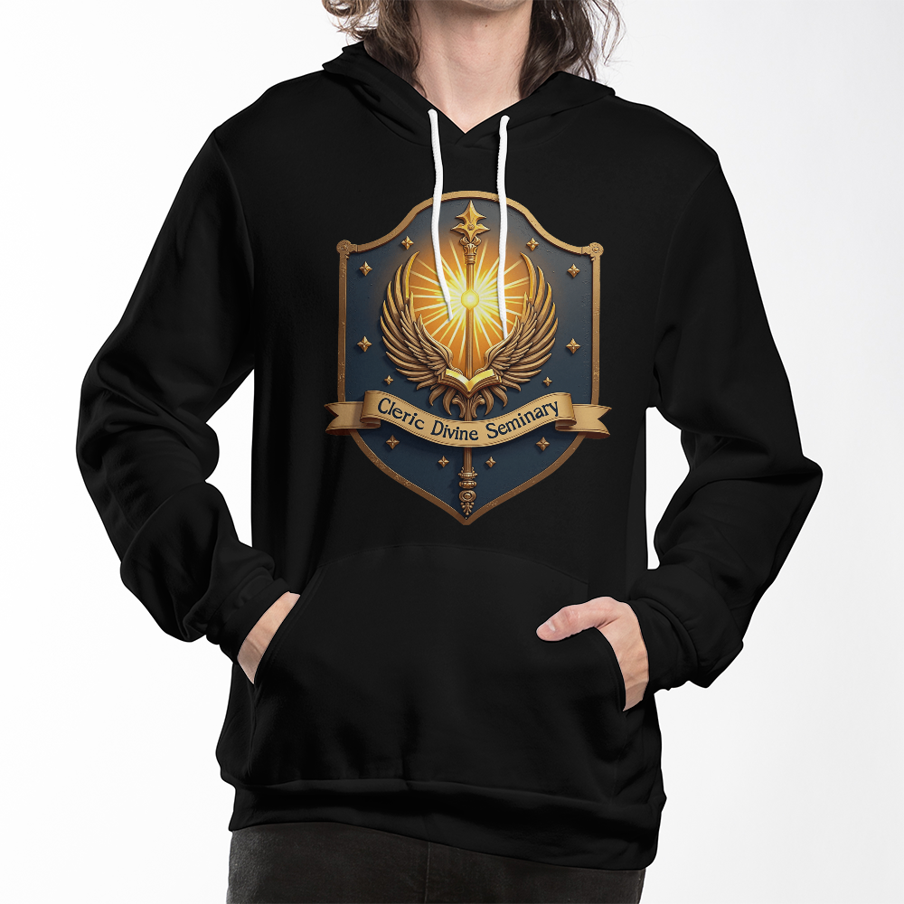 Cleric Divine Seminary – Blessed Hoodie for the Devout d20Fashions