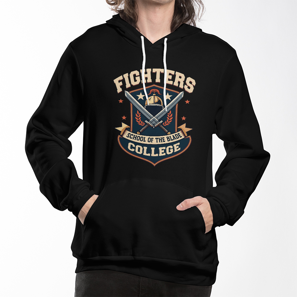 Fighter's College Hoodie – School of the Blade Pullover d20Fashions