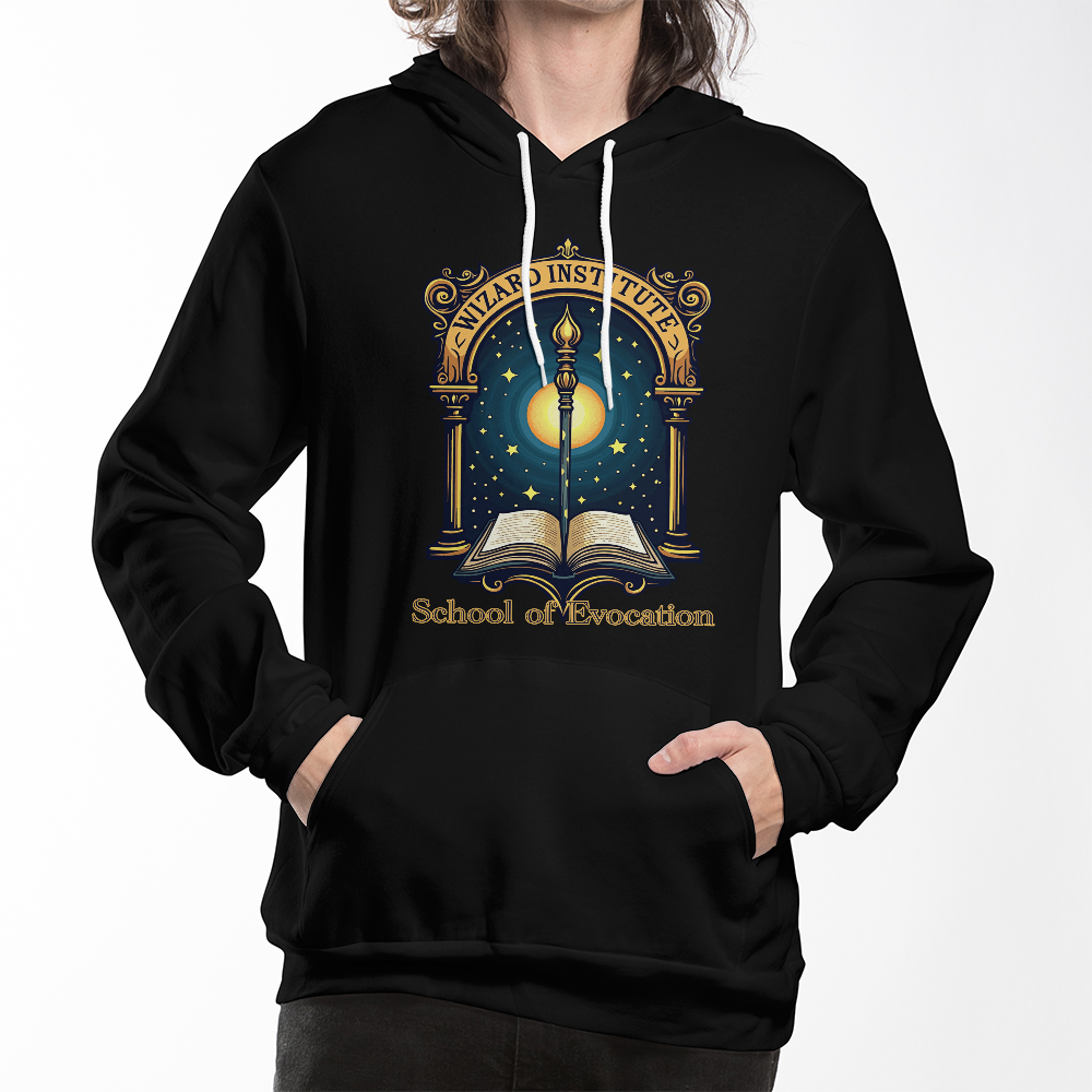 Wizard Institute Hoodie – School of Evocation Pullover d20Fashions