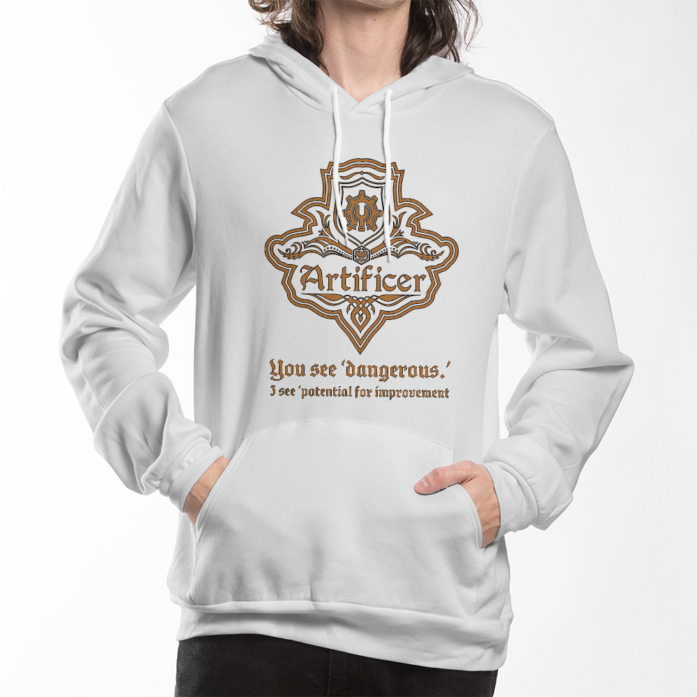 You see dangerous... Funny DND Artificer Hoodie – Dungeons & Dragons Accessories for 5E Players