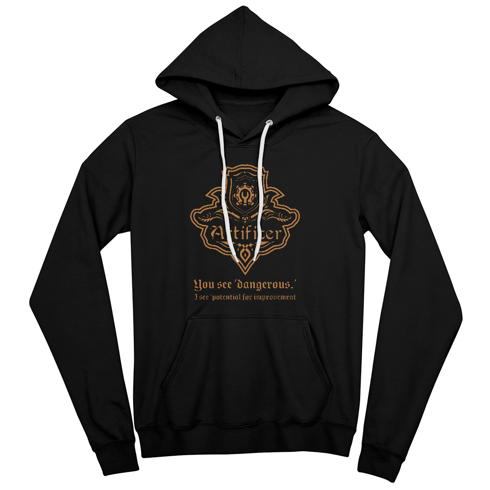 You see dangerous... Funny DND Artificer Hoodie – Dungeons & Dragons Accessories for 5E Players