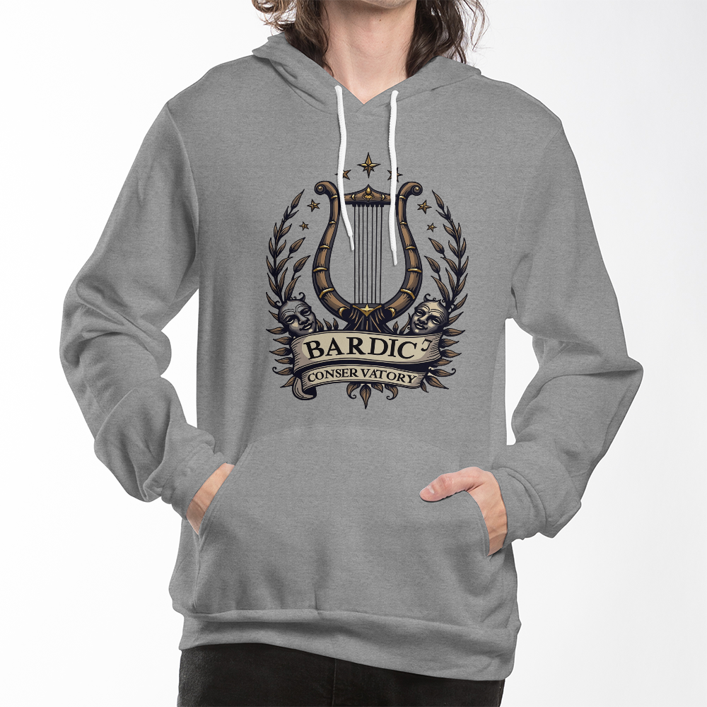 Bardic Conservatory Hoodie – The Official Uniform of the Inspired d20Fashions