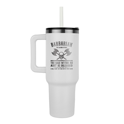 Raging Barbarian Pinnacle 40oz Tumbler - Laser engraved