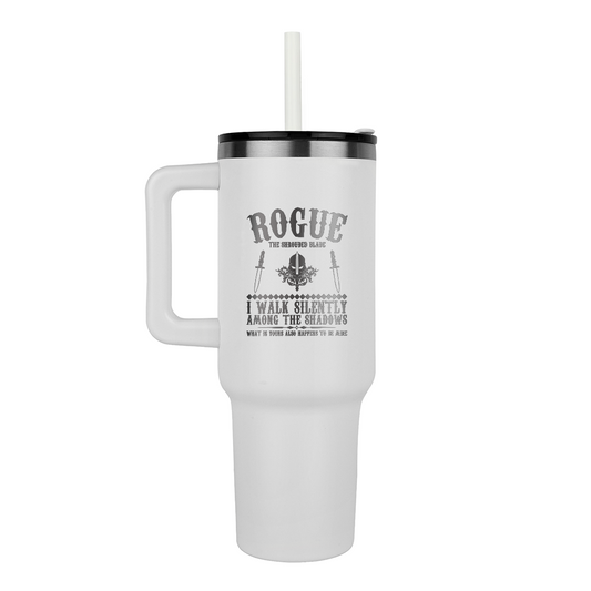 Rogue the Shrouded Blade Pinnacle 40oz Tumbler - Laser engraved