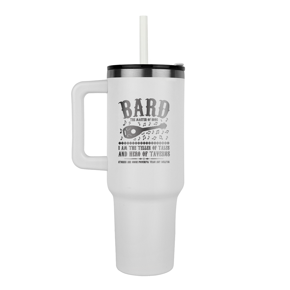 Bard's Brew: Teller of Tales Pinnacle 40oz Tumbler - Laser engraved