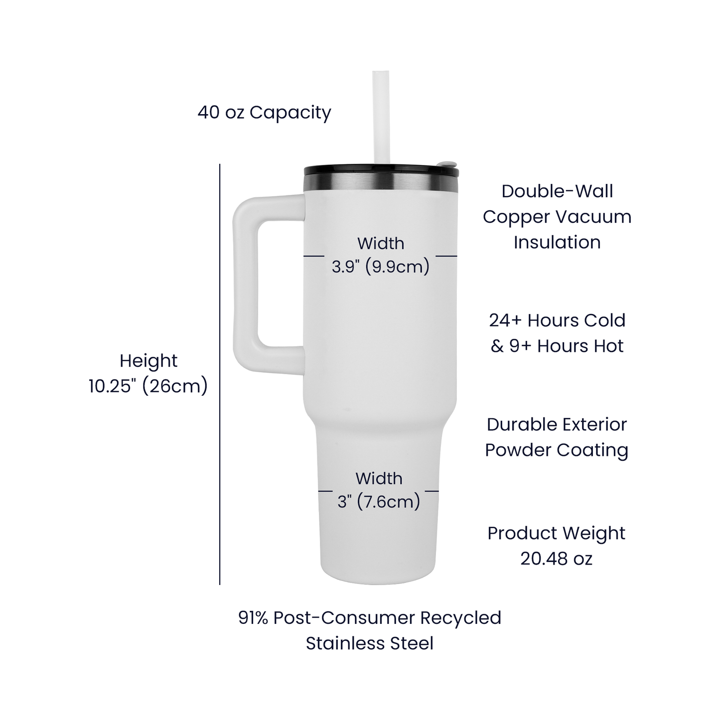 Raging Barbarian Pinnacle 40oz Tumbler - Laser engraved