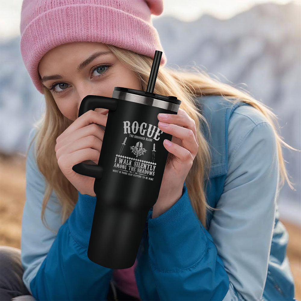 Rogue the Shrouded Blade Pinnacle 40oz Tumbler - Laser engraved