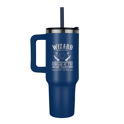 Wizard, the Master of Magic Pinnacle 40oz Tumbler - Laser engraved - d20Fashions