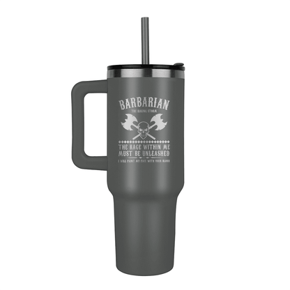 Raging Barbarian Pinnacle 40oz Tumbler - Laser engraved - d20Fashions