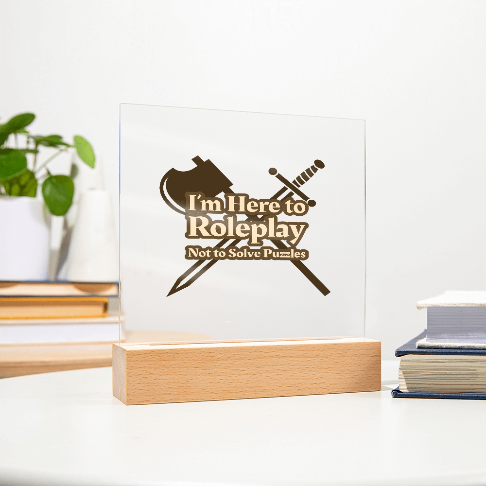 Roleplay Revolution: Acrylic Statement Plaque