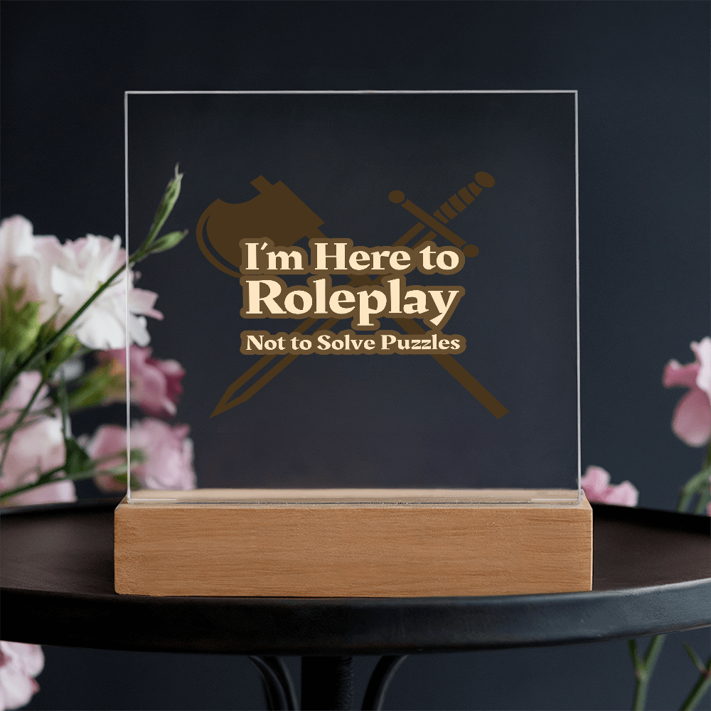 Roleplay Revolution: Acrylic Statement Plaque