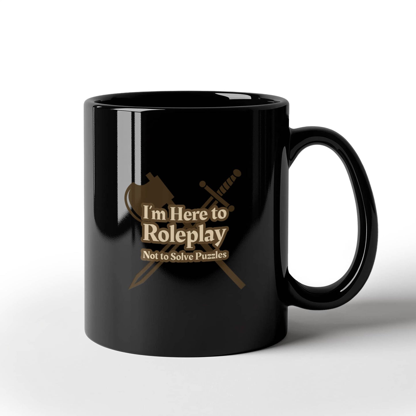 Roleplay Mode Black Ceramic Mug