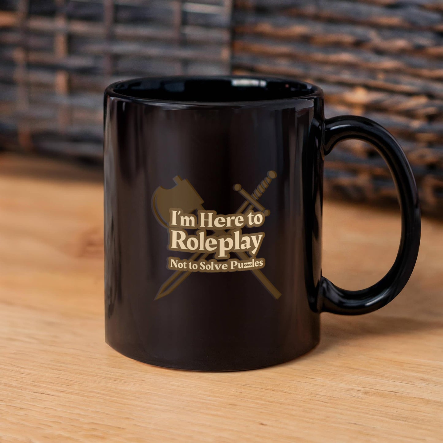 Roleplay Mode Black Ceramic Mug