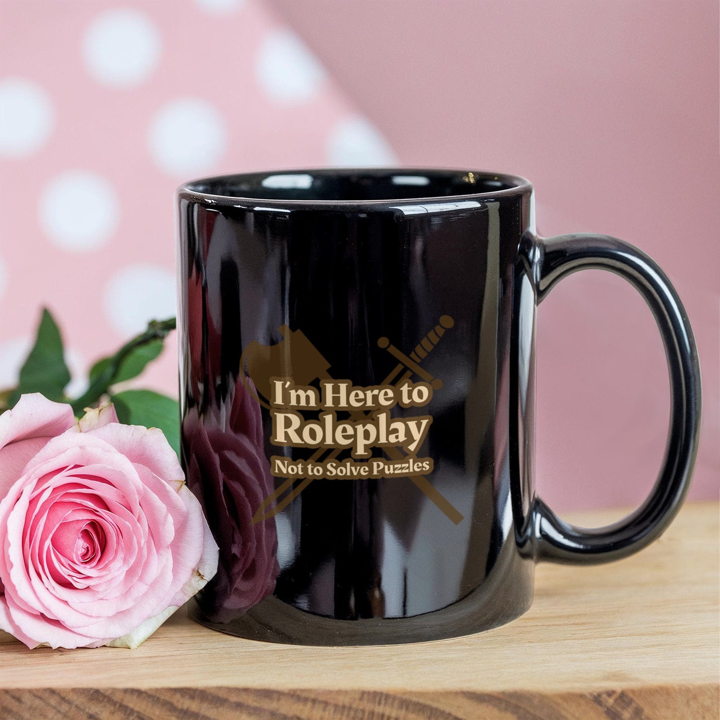 Roleplay Mode Black Ceramic Mug