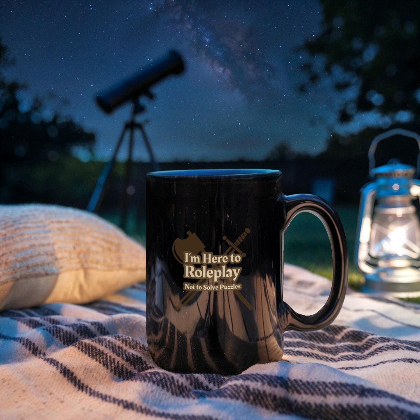 Roleplay Mode Black Ceramic Mug